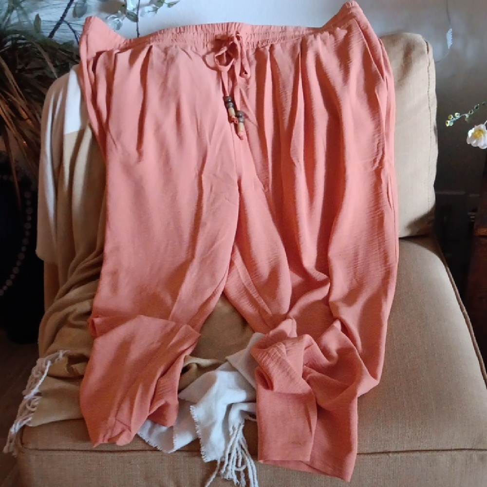 Coral Wide Leg Pants
